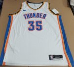 NBA 35 Durant OKC Thunder Maillot blanc imprimé